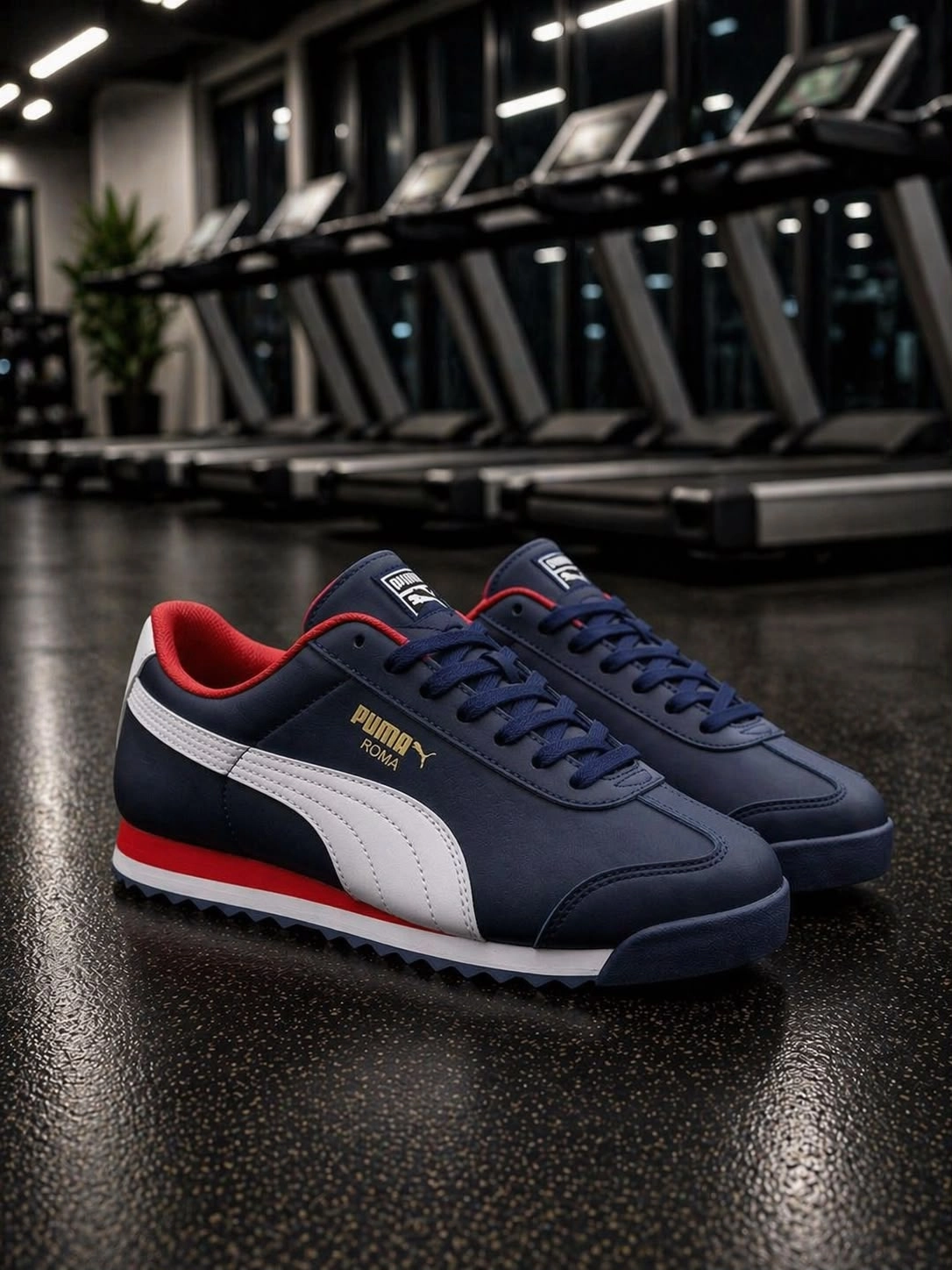 Puma Roma Lacivert Beyaz