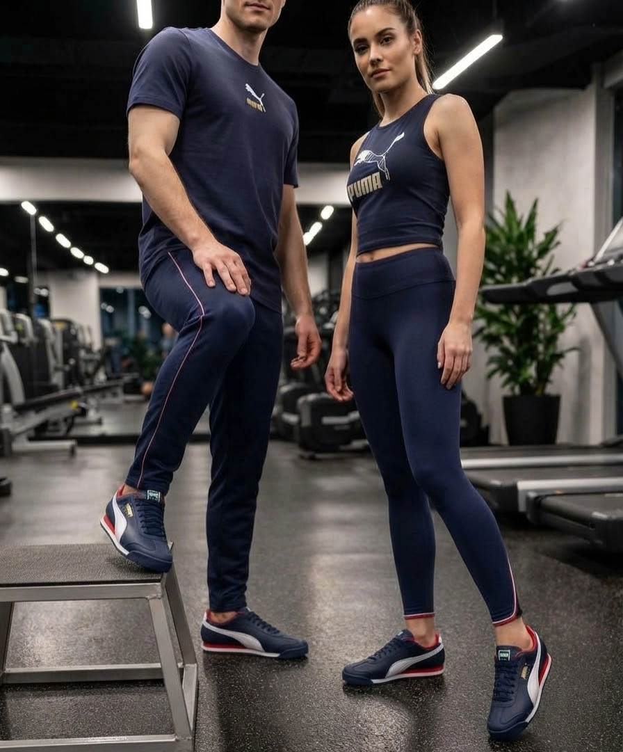 Puma Roma Lacivert Beyaz