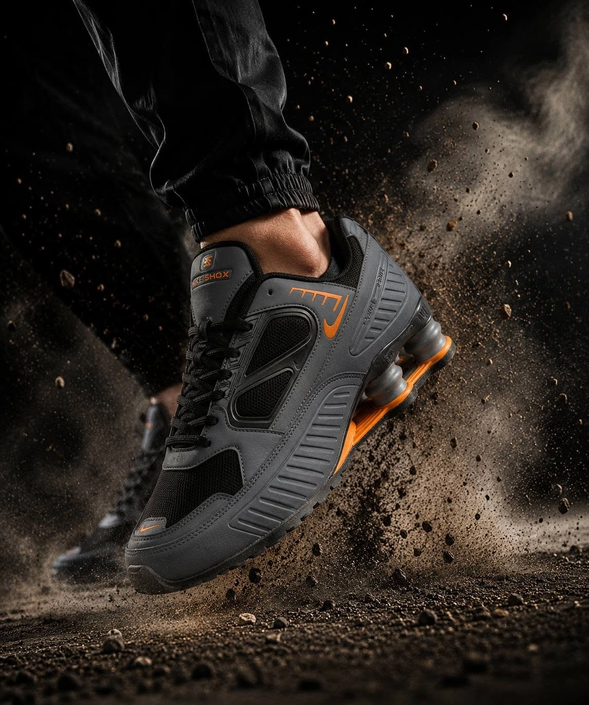 Nike Shox Enigma Füme Oranj