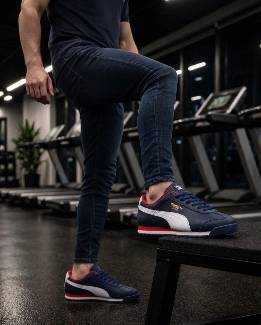 Puma Roma Lacivert Beyaz