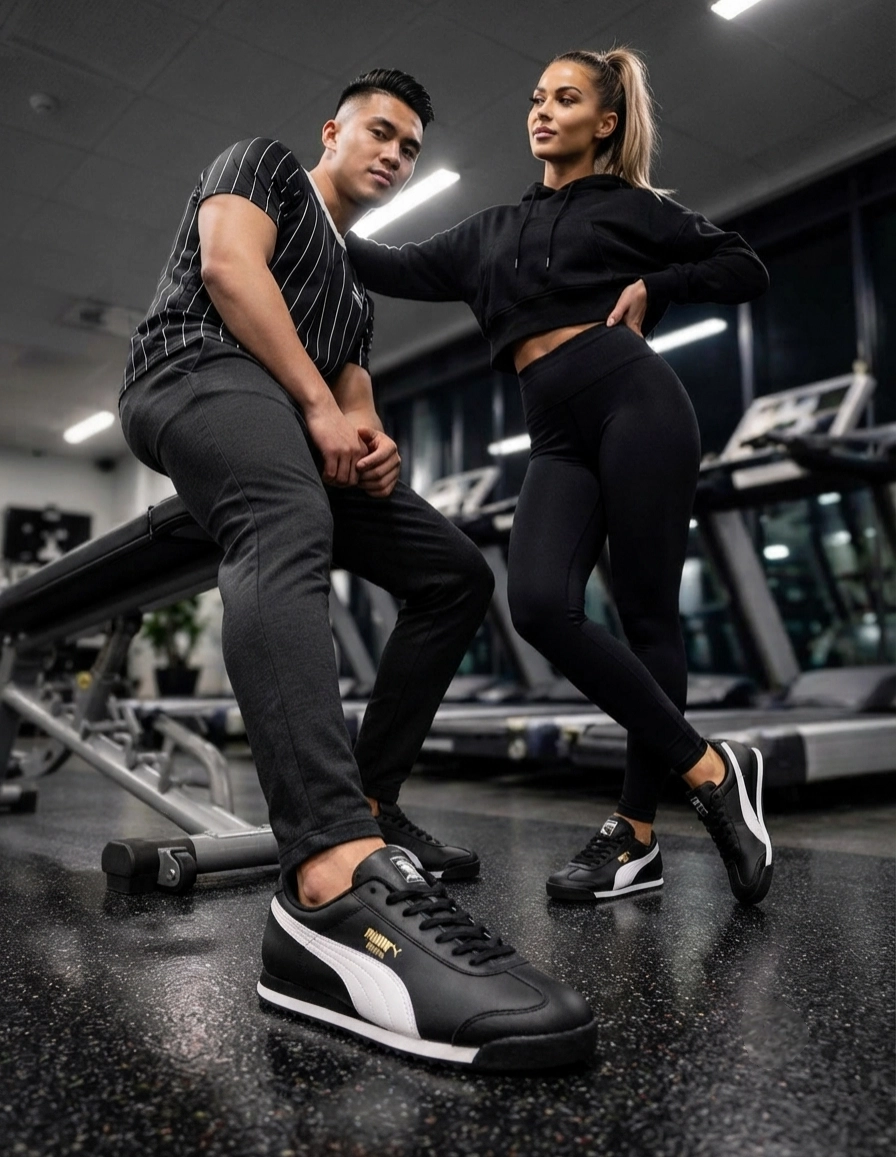 Puma Roma Siyah Beyaz