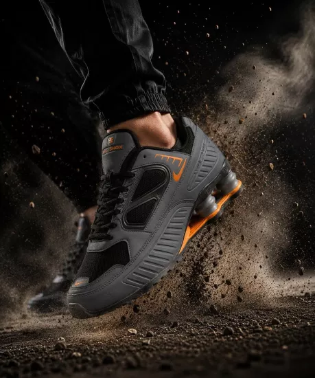 Nike Shox Enigma Füme Oranj