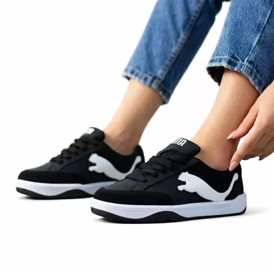 PUMA PARK LİFESTYLE SİYAH BEYAZ