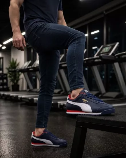 Puma Roma Lacivert Beyaz Retro