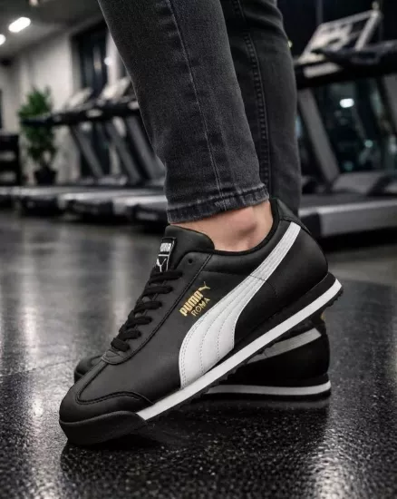 Puma Roma Siyah Beyaz Retro